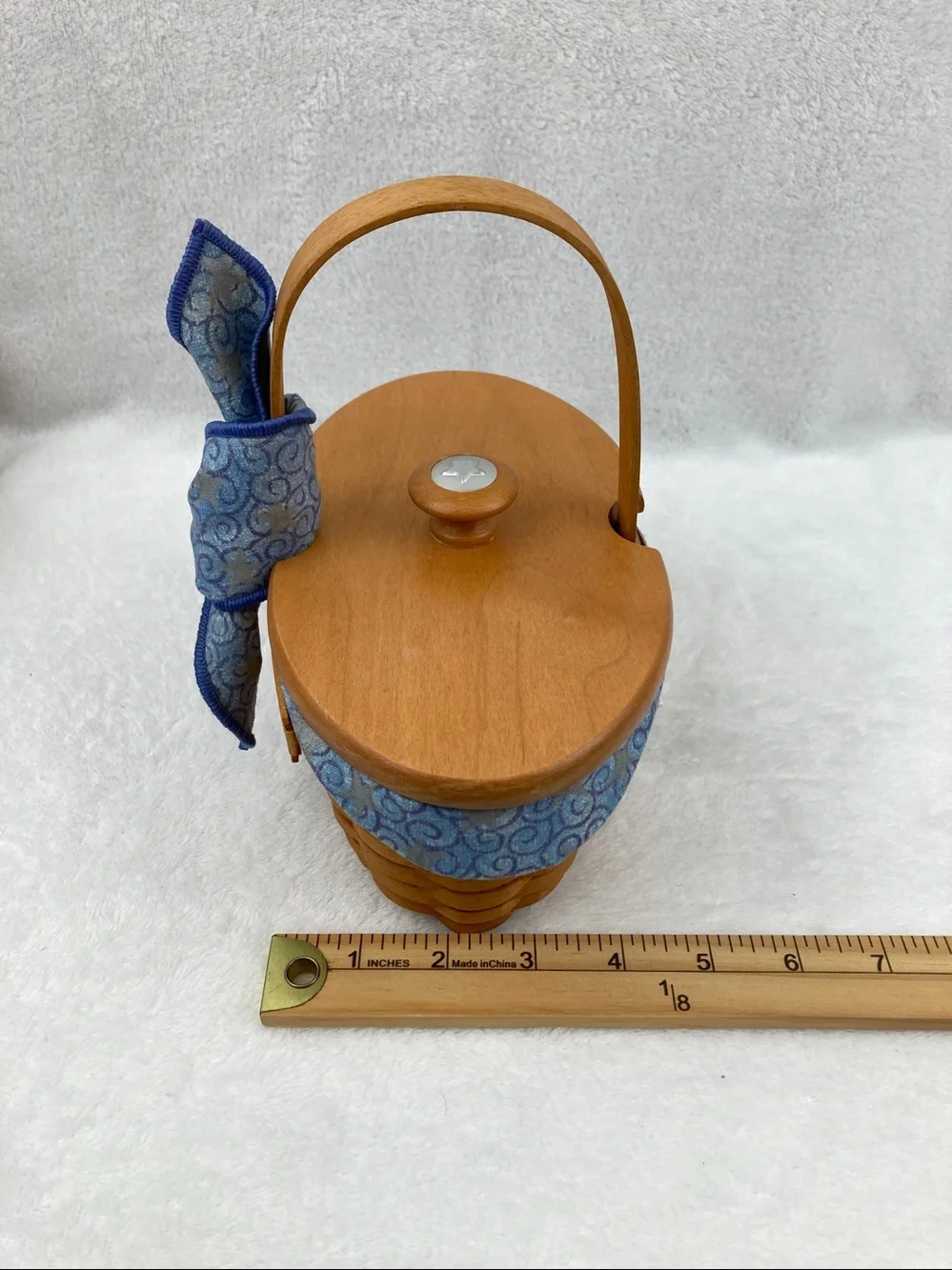 VTG Longaberger Century Celebration 2000 Cheers Basket with Lid 8”